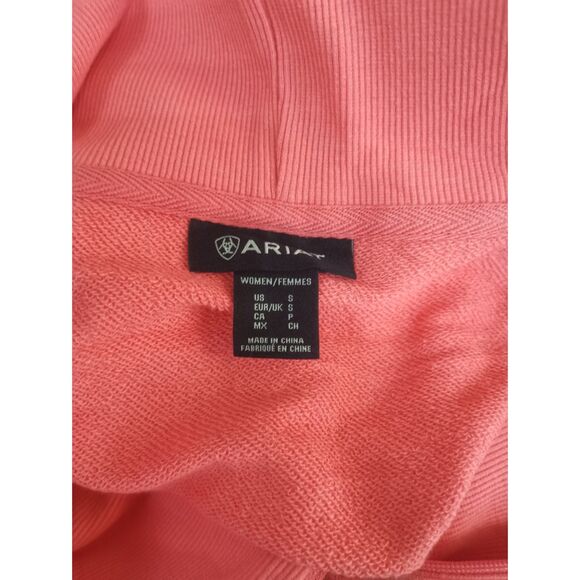 ARIAT Women's Pink Sweatshirt Fashion Sports Top - Picture 7 of 7